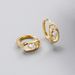 Sterling silver earrings temperament earrings women's earrings high-end sense niche design sense ins zircon inlay silver ornaments_ipsvogv.com