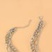 Multi Layer Chain Geometric Pendant Necklace Fashion Silver Clavicle Chain Ins Style Necklace Female_ipsvogv.com