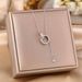 Korean Version Ins Style Interlocking Tassel Double Ring Titanium Steel Necklace For Women, Niche, Light Luxury Design,_ipsvogv.com