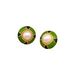 New round contrasting enamel pearl inlaid diamond earr, fashionable, simple, personalized, high-end and elegant_ipsvogv.com