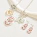 Fashion necklace earring set with irregular diamond inlay, long necklace, women's personalized earrings_ipsvogv.com