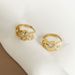 Stud Earrings Sterling Silver Zircon Love Ear Buckle Light Luxury Autumn and Winter Niche Ins Style Earrings Women's High-end Sense_ipsvogv.com
