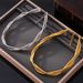 Wind Heavy Industry Three Wire Wrapped Collar Neck Chain Light Luxury Stainless Steel Plated Genuine Gold Punk Necklace_ipsvogv.com