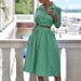 Women's Clothing Long sleeve striped shirt suit skirt_ipsvogv.com