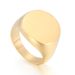Men And Women's Jewelry Laser Logo Engravable Smooth Titanium Steel Ring Geometric Round Stainless Steel Ring Cool Style_ipsvogv.com