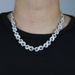 Ins12mm Shaped Necklace Men's And Women's Fashion Trend Brand Hip Hop_ipsvogv.com