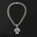 Saipai New Poduct Full Of Dia Oil Dop Yamai No.19 Jesey Alloy Pendant Men's Pesonality Tend Cuban Chain_ipsvogv.com