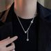 Small Waist Tassel Titanium Steel Non Fading Necklace Light Luxury Men And Women Design High End Sense Clavicle Chain_ipsvogv.com
