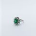 High End Jewelry Design, Green Ring, Feminine Temperament, Full Diamond Zircon Heavy Industry Inlaid French Luxury_ipsvogv.com