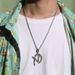 New alloy pendant with English letters XO, creative and niche style, hip-hop necklace_ipsvogv.com