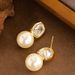 Small Niche Design, Irregular Sparkling Diamond Zircon Pearl Earrings, Feminine Temperament, Simple, Fashionable,_ipsvogv.com