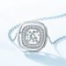 new Simple Moissanite Clavicle Chain S925 Silver Claw Inlaid Colored Gemstone Necklace Fashion All Match Spot_ipsvogv.com