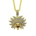 Trendy and cool, fashionable human avatar pendant, trendy hip-hop men's three-dimensional diamond studded necklace_ipsvogv.com