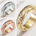 Cao Shi Copper Electroplating Suspension Carving Rose Blossoms Wedding Anniversary Gift Strip Ring For Women_ipsvogv.com