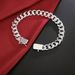 Fashion 10MM Square Buckle Cuban Bracelet Personality Men's Side Chain_ipsvogv.com