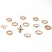 Hot Selling Jewelry, Exaggerated Personality, Snake Flower, Heart Shaped Geometric Joint Ring, Thirteen Piece Set_ipsvogv.com