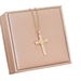 Titanium Steel Necklace, Madonna Cross Pendant, Personalized And Versatile, High-end Collarbone Chain Accessory_ipsvogv.com