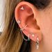 Unisex personality piercing ear bone studs ladies zircon tassel chain ear studs fashion earrings with chain_ipsvogv.com