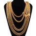 Cuban Crypto Chain Hip Hop Titanium Dragon Head Buckle Stainless Steel Men's Gold Necklace_ipsvogv.com