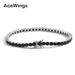 Hip Hop Jewelry Black Tennis Bracelet 3mm4mm5mm Copper Inlaid Zircon Black Tennis Chain New_ipsvogv.com