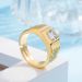 Luxury Set With Diamonds, New Handmade Ring, Gold-plated Zircon Men's Ring_ipsvogv.com