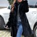Women's Clothing long suit collar fur jacket top autumn and winter exclusive supply Outerwear_ipsvogv.com