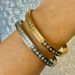 Women’s Jewelry Set Fashion Electroplated Titanium Steel Green Zircon Big Brand Diamond Checkerboard Design Bracelet Stacking Bracelet_ipsvogv.com