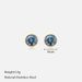 Women’s Jewelry Set Fashion Simple Rhinestone Earrings Personality Fashion Women's December Colored Diamond Stainless Steel Earrings_ipsvogv.com
