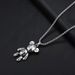 Actionable Violent Bear Titanium Steel Necklace Hip Hop Men's Fashion Punk Couple Chain Women's Minority Sweater Pendant_ipsvogv.com