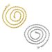 Vacuum electroplating K gold titanium steel twist chain pendant with chain_ipsvogv.com