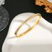 Fashionable Titanium Steel Honeycomb Full Diamond Non Fading Bracelet, Simple Women's Slim Version, Versatile Anti_ipsvogv.com