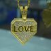 New Hot Selling Full Diamond Love Alloy Pendant, Personalized Trendy Gift, Unisex Necklace_ipsvogv.com