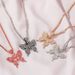 Cuban Butterfly Necklace Diamond Butterfly Pendant neckchain hip hop jewelry tennis Choker_ipsvogv.com