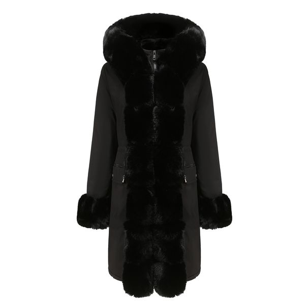 Women's Clothing Women's autumn and winter fleece cotton coat women's detachable fur collar warm party overcome_ipsvogv.com