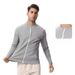 Men's Clothing Sports Jacket Leisure Running Round Neck Zipper Cardigan Sweater Quick-Drying Fitness Breathable_ipsvogv.com