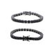 5mm Black Unisex Black & Gold Tennis Chain Bracelet - 5mm Cubic Zirconia Hip Hop Jewelry For Men & Women Tennis Chain Hip Hop Jewelry_ipsvogv.com