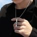 Long Versatile And Minimalist Titanium Steel Sweater With Personalized Instagram Hip-hop Pendant Chain Necklace Men's_ipsvogv.com