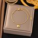 Korean Version Of Minimalist Lucky Bean Titanium Ankle Chain For Female Instagram, Niche Design, Temperament, Internet_ipsvogv.com