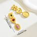 Niche artistic love earrings for women, versatile, light luxury style, diamond studded design, four leaf clover_ipsvogv.com