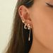 Women’s Jewelry Set Fashion Ins Style Original Niche Design Star Earrings Inlaid With Zircon Star Versatile Ear Bone Studs Set Simple Earrings_ipsvogv.com