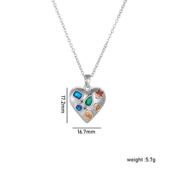New Open Close Love Necklace With Female Minority Design, High Grade And Elegant Peach Heart Accessories_ipsvogv.com