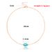 Exquisite simple women's alloy electroplated necklace turquoise pendant new necklace_ipsvogv.com