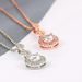 Unisex hot selling jewelry Fashion pendant necklace Popular zircon rose gold plated accessories_ipsvogv.com