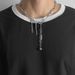 Fashion Trends New Metal Chain Personality Pendant Tassel Long Necklace Temperament Versatile Mix And Match Style_ipsvogv.com