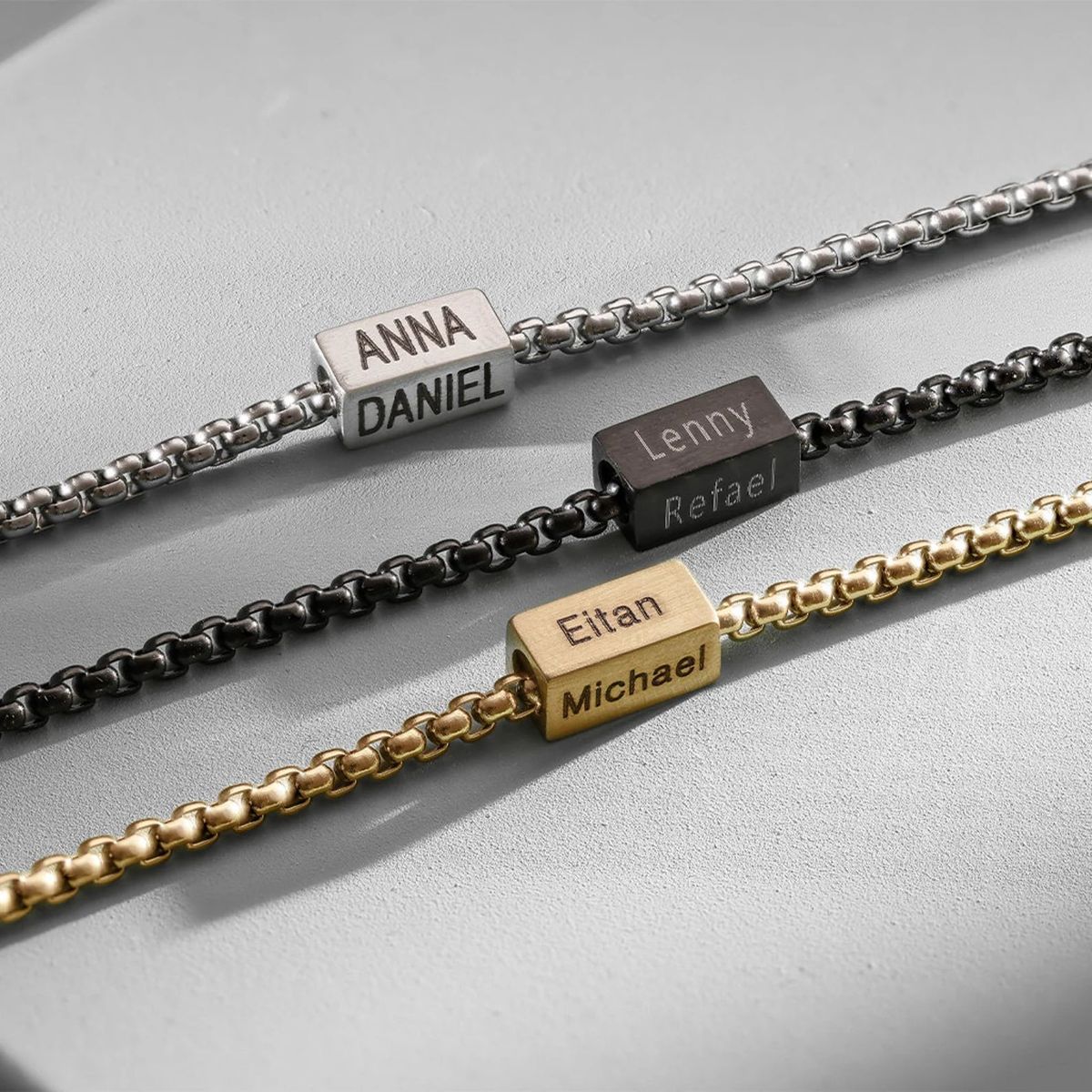 Hot Selling Stainless Steel Men's Bracelet Trendy Personality Simple Creative Gift Customizable Jewelry_ipsvogv.com