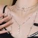 Star Tassel Rhinestone Chest Collarbone Necklace Internet Celebrity Light Luxury High-end Body Chain Pure Desire Style_ipsvogv.com
