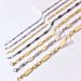 Men's Jewelry Handmade Chain Fashionable And Atmospheric Necklace Emperor Chain Smooth Stainless Steel Return Flat Link Chain Set_ipsvogv.com