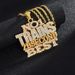 New hip-hop letter necklace pendant creative trend NO.1 alloy full diamond letter necklace_ipsvogv.com