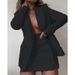 Women's Clothing fashion suit tops + short skirt two-piece suits _ipsvogv.com