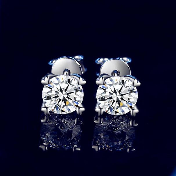 Sterling Silver Earrings For Women Fashion Classic 30 50 1ct Moissanite Earrings_ipsvogv.com
